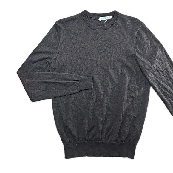 Suit Supply Sweater Mens Medium Blue Merino Wool Long Sleeve Crewneck Stretch - Picture 1 of 11
